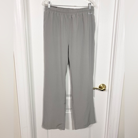 Reebok Track Pants, Side Stripe, Gray, Men's Large - Picture 1 of 9